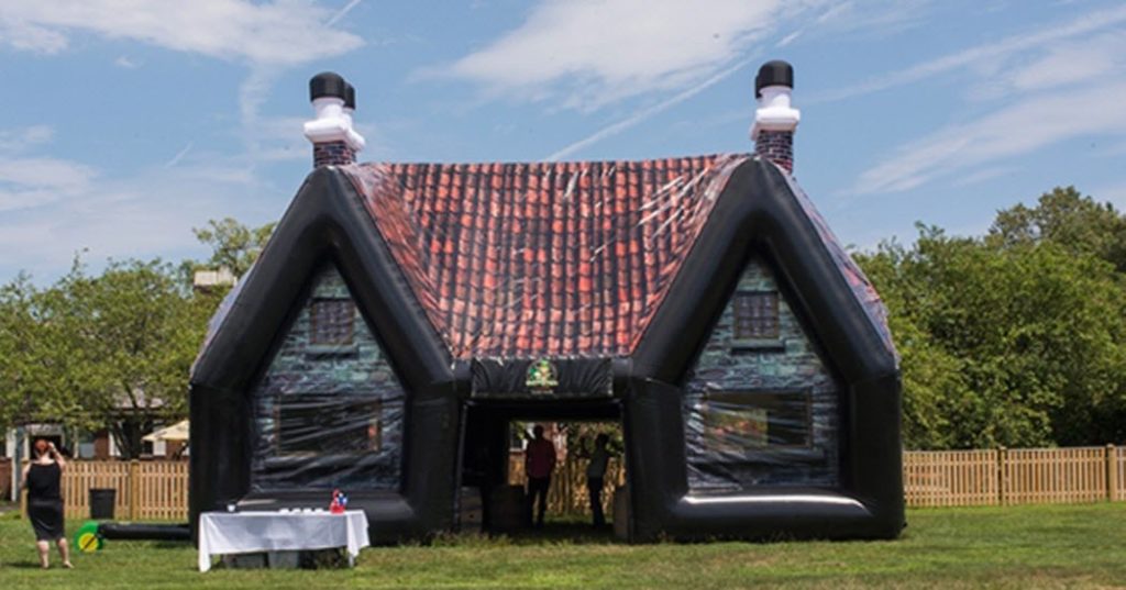 inflatable irish pub rental