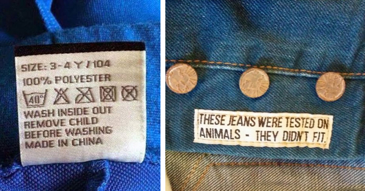 18 Hilarious Clothing Tags That Will Make You Wonder What The Factory Was Thinking Inner
