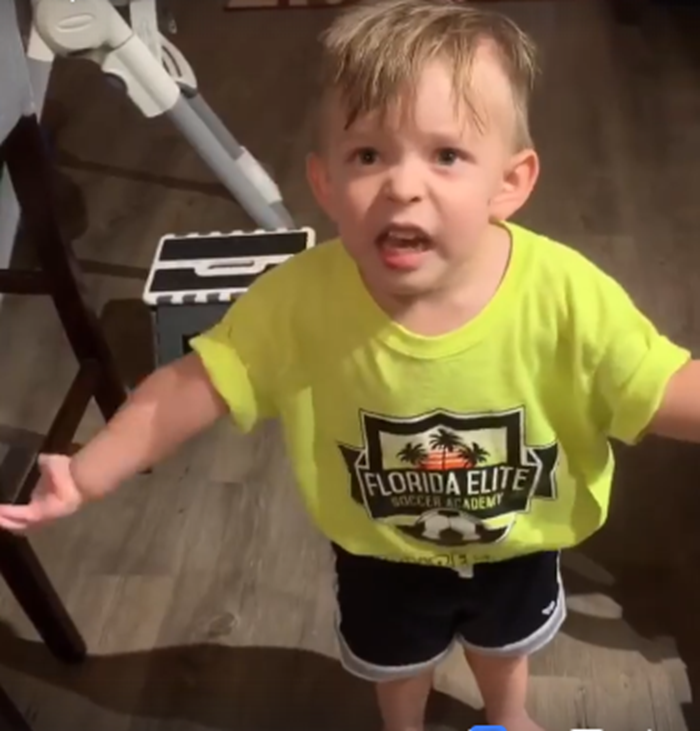 2-Year-Old Little Boy Appalled After Mom Forgets To Kiss Him Goodbye ...