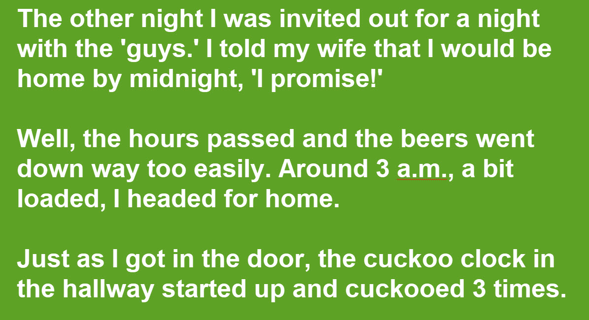 Husband Tries To Pull A Fast One On His Wife Using The Family Cuckoo Clock Inner Strength Zone
