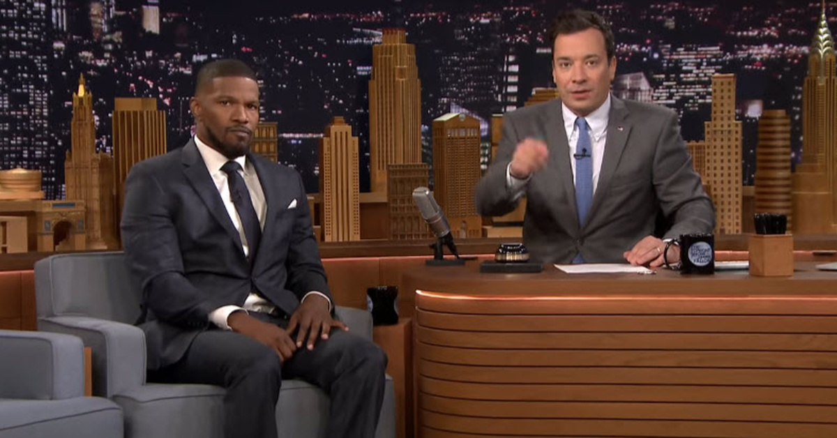 Jamie Foxx Does The Perfect Woman Voice On Jimmy Fallon’s Musical