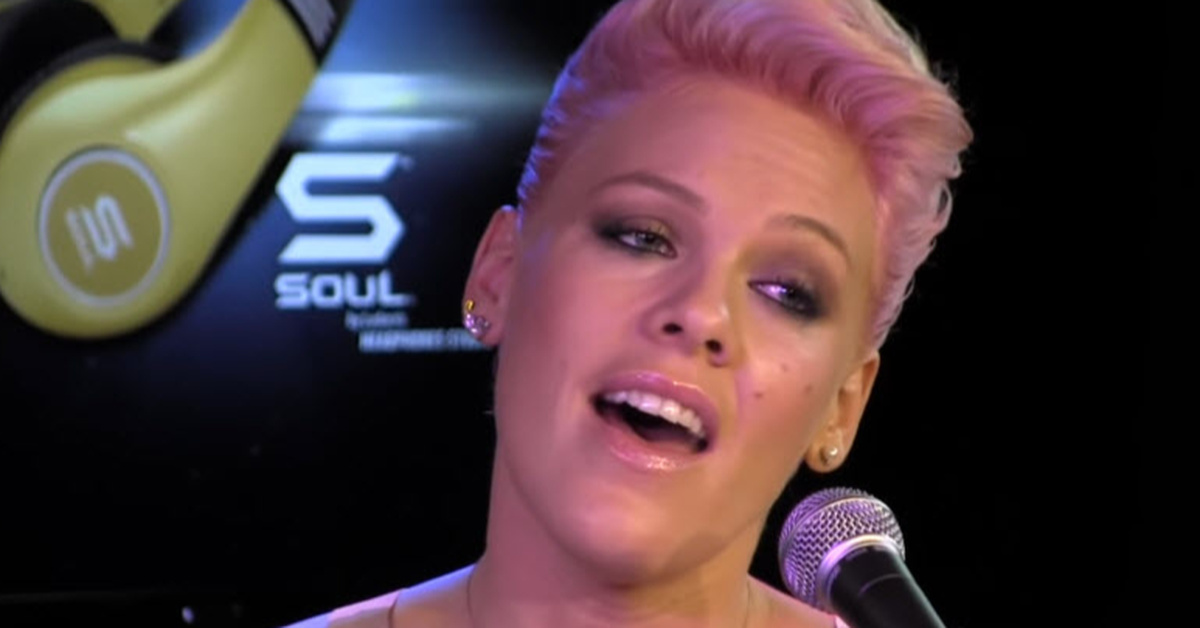 Pink Sings An Acoustic 'Perfect' For A Few Lucky Fans In A Radio