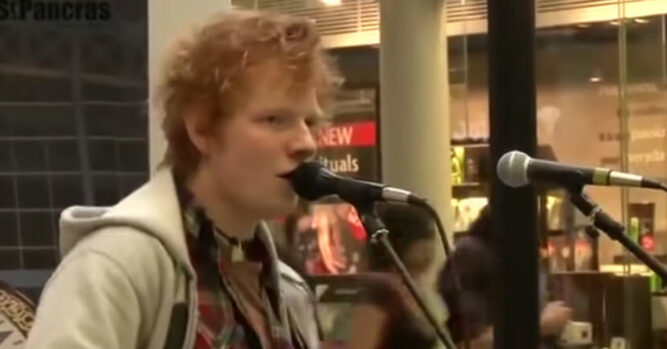 Street Performing From Ed Sheeran Before He Was Famous - Inner Strength