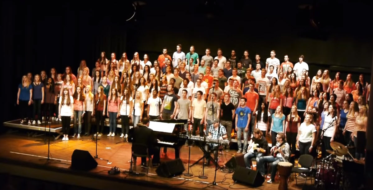 Huge Youth Choir and Band Sing Powerful Rendition of ‘Every Breath You