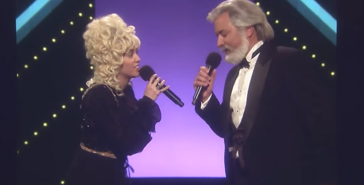 Miley Cyrus And Jimmy Fallon Recreate Kenny Rogers And Dolly Partons