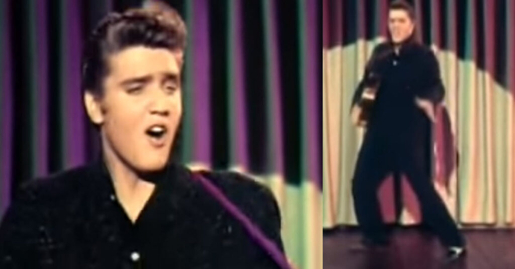 Elvis Delivers Rocking Performance of 'Blue Suede Shoes' in Vintage