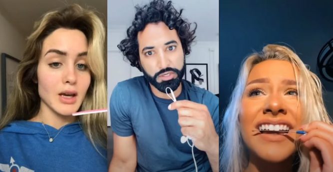 Latest Horrifying TikTok Trend Shows Stars Filing Their 