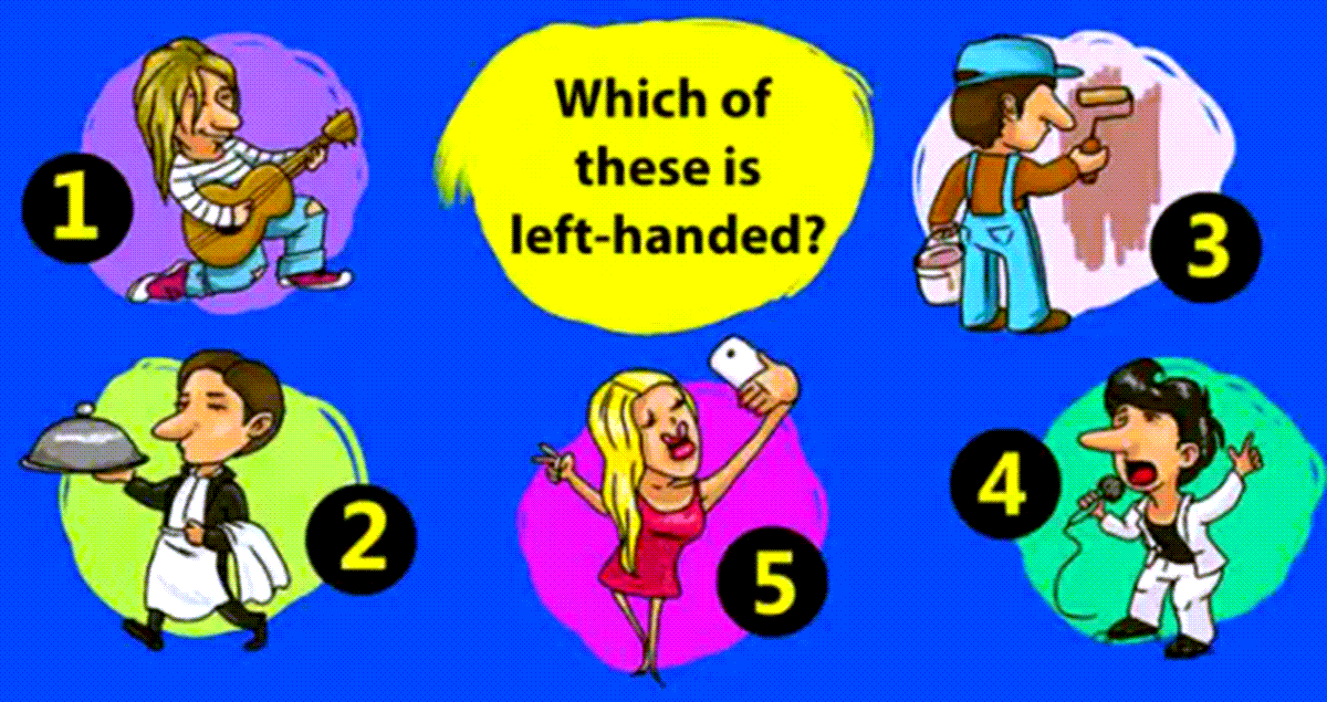 Genius Challenge Can You Figure Out Which One of These Is LeftHanded