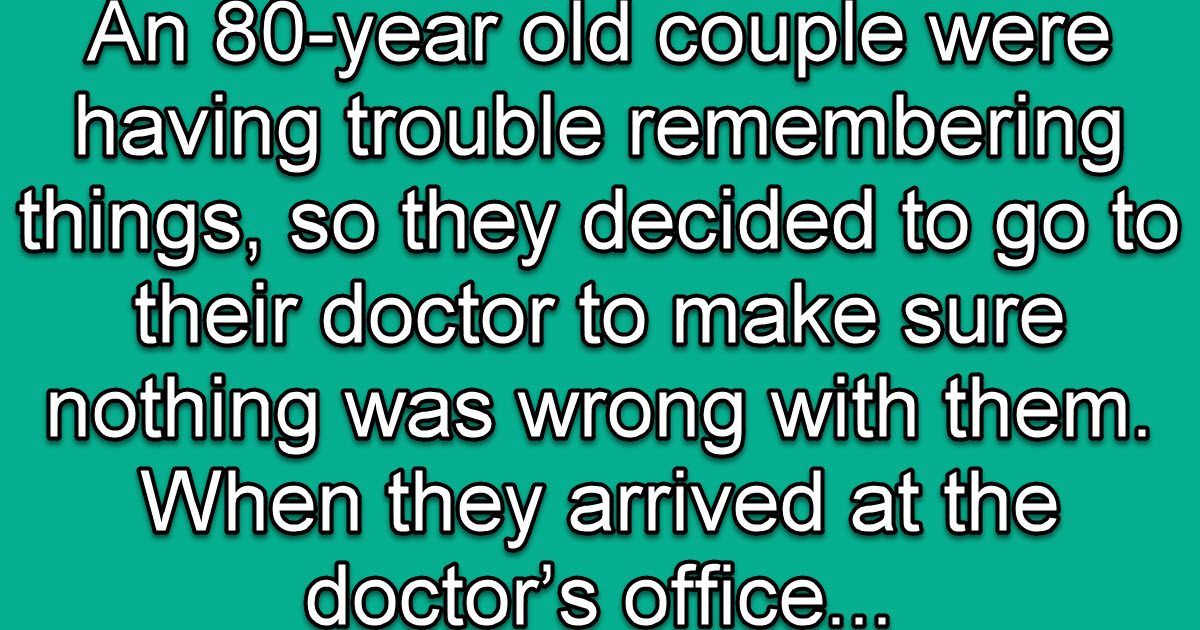 An Elderly Couple Visits Their Doctor About Their Memory Problems ...