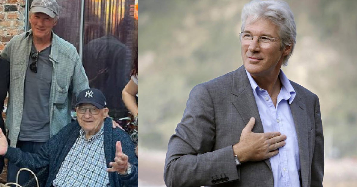 Richard Gere Takes Dad to Local Resturarant To Celebrate His 100th ...
